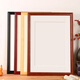 Senmiao picture frame custom Chinese calligraphy and painting frame large size custom color photo frame table setting framed wall hanging picture frame 8125 walnut color (pine + lacquer) Customized size contact customer service Wall hanging