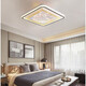 Xmsjmnuhg unsichtbarer Deckenventilator leichte moderne einfache Deckenlüfter Leichtes LED -Schlafzimmer mit elektrischem Lüfter Kronleuchter Wohnzimmer 9902 Runde