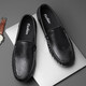 
Qice Doudou shoes men's British fashion lazy driving loafer shoes Internet celebrity soft bottom business formal casual shoes MT9901 black 41