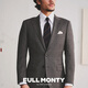 FULL MONTY2024FULL MONTY羊毛西服外套男士灰色亲王格西装商务正装秋季 中灰色3405 46