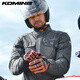 Komine Sicherheit/Innovation Japan Komine Herbst- und Winter-Fahrhandschuhe 819 Kohlefaserschutz 834 Schieber langen warmen Motorrad GK-844 Schwarzbraun [GK-844] XS