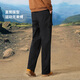 
Camel work pants for men and women autumn waterproof casual pants for outdoor hiking sports pants plus velvet woven charge trousers Y14CAY6625A, Phantom Black, men [added velvet] L
