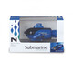 Kabaso underwater drone remote control submarine, small mini remote control submarine navigation model children's electric submarine, blue four-way submarine, official standard configuration