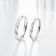 Fanci (Fanci) jewelry tender love couple ring niche simple plain frosted birthday confession gift for boyfriend and girlfriend tender love ring 925 silver