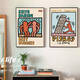 Keith Harlem Pop Style abstrakte Graffiti Dekorative Malerei Nische trendy Schlafzimmer Betthänge Hängende Malerei Restaurant Kunst Wandbild JD15869 70*100 cm
