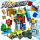 New Le New Letter Transformation Toy Dinosaurier Kombination Jungen Kinder Digital Roboter 6 Jahre Generation King Kong Team 2805 (1-5) +2 Symbolentwicklung (Geschenkbox)