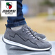 
Western Region Camel (VANCAMEL) men's shoes for spring 2025 new breathable and light casual shoes for one foot for the first goose shoes for versatile men's fleece sneakers AW9902 blue cloth style one size smaller 41