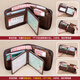 Banyannu Wallet Men's Short Leather Large Capacity 2025 New Driver's License Card Bag Men's Multifunctional Cowhide Fashion Brand Wallet Coffee-Single Loose-Leather (Retro Head Leather)
