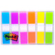 3M-Indexaufkleber Extraktion Label Farbton Lesezeichen Fluoreszenz Etikett Aufkleber Notebook-Anweisungen Seite Nummer Ordner Translucent Strip Wavorfof Color Aufkleber Schüler-Schlüsselklassifizierung Pepsi Aufkleber 683-6CF (6 Color Package Indicator-Etikett) -10-Verpackung