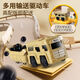 Meibosen Engineering Rail Car Slide Small Zug Parkplatz Autos vorbei das Level Abenteuer 3 Jahre alte 4 Toys Jungen und Kinder Bergbau Engineering Rail Adventure [Geschenkbox] Electric [Normale Version] 6 Kleinwagen + Karte + Straßenschild + Kohlenball