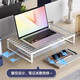 Nifeng Computer rack laptop cooling rack computer heightening table desktop monitor bracket hanging base barbecue rack upgraded bold - small white [breaking bud]