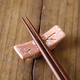 Fantasy chopstick holder creative chopstick holder ceramic snowflake porcelain Japanese chopstick pillow chopstick holder kitchen dual-use hotel table 10 pieces four-color mixed chopstick holder