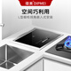 Diemei x1 single-slot dishwasher independent dishwasher fully automatic home small embedded installation-free smart dishwasher sterilization and drying all-in-one machine effectively removes fruit and vegetable pesticide residues x1 single-slot dishwasher left dishwasher