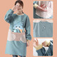 Jinghui Xichuang kitchen apron, anti-fouling, oil-proof, long-sleeved, hand-wipeable, durable women's coveralls, home work clothes JH0808