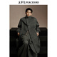 
Peacebird men's clothing [including alpaca wool] stand-up collar woolen coat men's new winter wool woolen coat dark gray first batch S