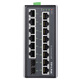 Pulian (TP-LINK) industrial grade switch 5 ports 8 ports 16 ports 100M Gigabit industrial grade Ethernet switch monitoring network cable splitter splitter metal body rail installation TL-SG2216 industrial grade 16 Gigabit 14 electrical 2 optical ports