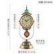 Hanshi (Hense) table clock living room clock display table clock clock ornaments desktop clock home light luxury decorative pendulum clock HD6902 emerald glass model HD6903