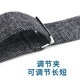 Elanmeet男士鳄鱼皮羊毛背带4夹Y型西装正装男背带夹3.5cm松紧弹力吊裤带晚宴礼服舞台新郎 Y鳄鱼黑羊毛灰色人字-4夹
