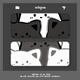 Guan Yue funny cat glasses box portable anti-pressure portable myopia glasses eye box sunglasses student storage couple style two black cats-glasses box-glasses cloth