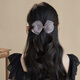 Chimera (CHIMERA) chic organza bow hairpin rhinestone ponytail one-piece clip half-tied hair accessory girl birthday gift