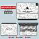 Nifan 2025 Apple iPad Air 11/13-Zoll Flachpanel Magic Control Tastatur Aufkleber Pro12.9 Smart doppelseitiger Clip A3266 Vollständiger Satz farbenfroher A3271 Case Protection Film Sty