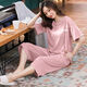 Le nouveau pyjamas de Modal pour les femmes en été en été à manches courtes et à manches courtes de grande taille de grande taille pour des vêtements de maison décontractés pantalons courts courts: 679 Bourse mignon XL recommandée 115-125jin [Jin est égal à 0,5 kg]