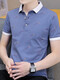 南极人男士短袖t恤翻领po.lo衫上衣服刺绣图标半截袖男装夏季休 683白色+679白色 M