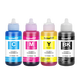 Cypressfarbe für Epson 672 Tinte L360 L380 L1300 L351 L383 L565 Tintenbehälter-Drucker-Tinte [70 ml] Tinte 672 Tinte Vierfarbset