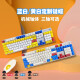 罗技（Logitech）K845机械键盘 游戏办公键盘 全尺寸背光电竞有线键盘 TTC轴系列 节日礼物 K845红轴-蓝白高达