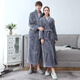 At the end of the year, the Fhamine Plasma Male Plel Deep Thicked Women's Bathrough Winter Couple Paper Paper Paper Bathing The Get Worsening 2001 Elegant Gray Male 3XL [175-190cm, 160-200jin [Jin is equal to 0.5 kg]]]]]]]]]]