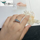 Shengbei 1.80 carat aquamarine ring women's natural colored gemstone jewelry 925 silver inlaid jewelry No. 13