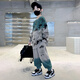 三叶豆（SANYEDOU）男童套装春秋款儿童运动服中大童衣服男孩悟空卡通卫衣秋季两件套 TZ6167款绿色 170cm