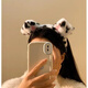 Mr. Ouyang's cartoon brown puppy headband plush simulated Dalmatian dog ear headband live broadcast cos comic exhibition performance props female brown dog headband A10-101