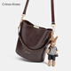 CRTNZO KROEZ official website bag women's bag 2025 new crossbody bag women bucket bag birthday Chinese Valentine's Day gift practical brown color - CK women's bag give girlfriend wife gift