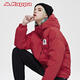 Kappa Women's Sports Down Jacket Hiver Cabille épaissie Vêtements d'automne et d'hiver K0962YY04 Sunrise Orange-736 XL