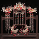 Hai Yiduo Bride Accesorios para el cabello XIUHE Temporito de la ropa Boda de boda Tassel Shaking Phoenix Crown Wedding Wedding Morning Morning Atmosférico y hermoso Modelo Tocado Traje de tocado + Ear Clip Estilo