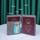 Zkhe Passport Clip Documento de viaje Bolsa de almacenamiento Pasaporte Pasaporte Pasaporte Air Ticket Clip Estudio en el extranjero Pasaporte Pasaporte portátil Pasaporte Gris claro Gris claro