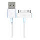 科同光苹果4s充电线iPhone4四手机数据线ipad2/3平板iPod老款宽口a1395一代 1416 A1430 A1396白色一米 【1条装】苹果4/4s/ipad1/2/3