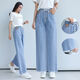 Fhhuabd Jeans azules para niñas de secundaria que usan jeans azules para niñas de secundaria pantalones anchos jeans sueltos 12-1 gran escuela 9857 modelos de alta calidad 60 s -78jin [Jin equivale a 0.5 kg] desgaste