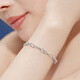 Lukfook Jewelry platinum 950 interlocking double-layer platinum bracelet, priced F63P0007DS 6.99 grams (including labor cost 762 yuan)