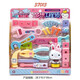 
Zhongchi refrigerator set mini kitchen shopping cart medical equipment girls play house toys YY gift Pink rabbit burst size flower (YY17060)