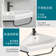 Triangular washbasin corner washbasin washbasin triangular basin washbasin small all-in-one bathroom mini 30 black triangle bracket basin + faucet + mirror