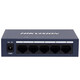 海康威视（HIKVISION）5口8口16口24口铁壳百兆千兆交换机非网管传输监控器安防设备网络分流器集线转换器网线分线器 [5口百兆钢壳高品质] DS-3E0105-E