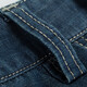 JEEP SPIRIT Jeep Casual Denim Shorts Men Loose Multi-Pocket Straight Working Shorts Summer Men's Cropped Pants 753 753 Dark Blue Size 2 Foot 5