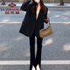 Yu Zhaolin Small Suit Women's 2022 Autumn and Winter Pure Lust Style Suit Jacket Women's Spring New Korean Style Street Top Black (Spot Priority) M Recommended 100-110 Jin Jin is equal to about 0.5 kg)