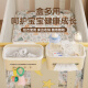 CLCEY婴儿床收纳挂篮床边床头宝宝尿布台喂养台尿不湿口水巾收纳袋挂袋 婴儿床合集【4件套】 (一套就够