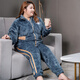 Jinzhiyan Koralle Velvet Großgröße Pyjamas für Frauen verdickte Samt Herbst und Winter plus Fett Plus Größe Fett Mm200jin [Jin entspricht 0,5 kg] Home Clothing Winter Stil WB6625 Green Button Samt 5xl [Empfohlenes Gewicht 200-240jin [Jin Equals garvales 0,5 kg]]]]