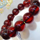 Amber style, one thing, one picture, one certificate, natural amber bracelet for men, burgundy brown, water purification grade, no impurities, bracelet 26.8g, 15mm
