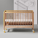 Babycare Monko Pro cuna recién nacida cama de madera maciza + colchón de bebé 4D fibra de aire colchón de doble cara