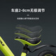 ZINB ANG Children 1-3-6 years old without pedal balance bike for men and women babies and children bicycle slippery stroller scooter fluorescent green [upgraded shock absorbing pneumatic wheel + air cylinder] 14 inches [100-130cm]